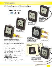 Thumbnail of document Data Sheet - OM-EL-WIFI-TH High Accuracy Wireless Temp. & RH Data loggers